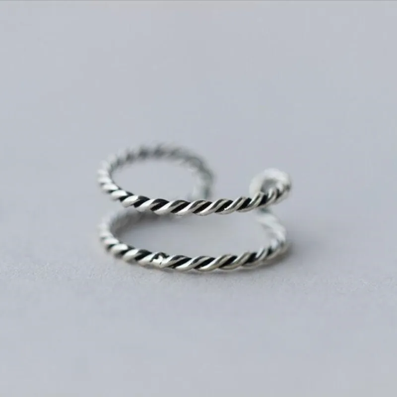 Новинка Простые ретро Популярные бриллиантовые серебряные украшения тайская