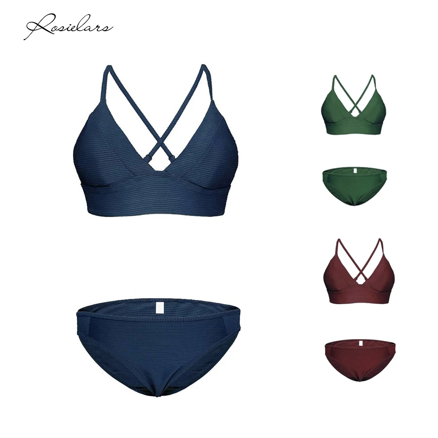 2019 летние купальные костюмы ROSIELARS модный сексуальный комплект бикини женский