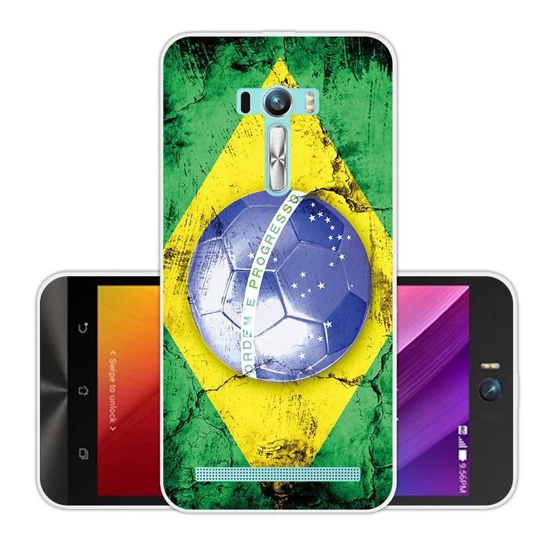 Силиконовый чехол для Asus Zenfone Selfie ZD551KL телефона из мягкого ТПУ 5 дюйма задней