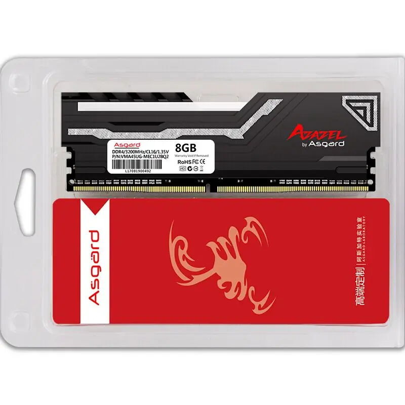 Asgard AZAZEL серия RGB ram 8 ГБ 2X8 Гб 16 Гб DDR4 3200 МГц 1,35 в ram для настольных игр с высокой скоростью и высокой производительностью