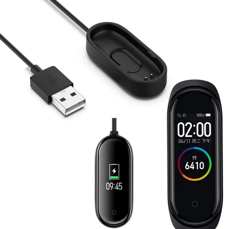 USB зарядные устройства для Xiaomi Mi Band 4 зарядное устройство смарт Браслет зарядный