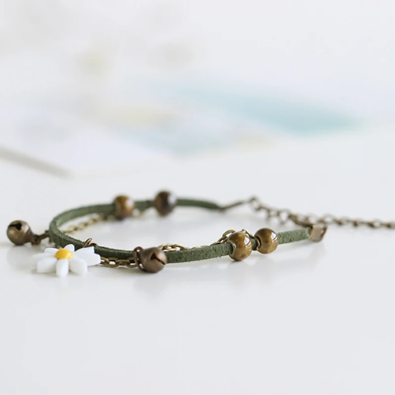 Miage винтажный ручной работы китайский керамический цветок бусины бронза перо