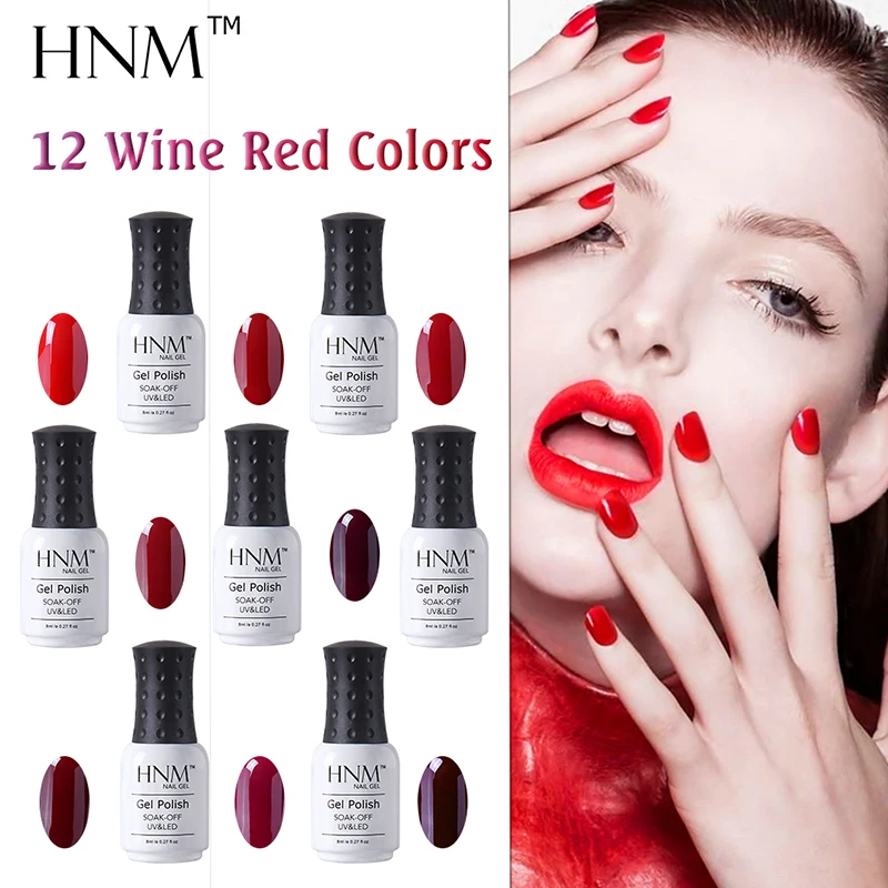 HNM 12 шт./лот набор гель-лака набор Фиолетовый Серия УФ гель лак для ногтей гель лак длинный последний Гель-лак Гибридный Полупостоянный Гель-лак
