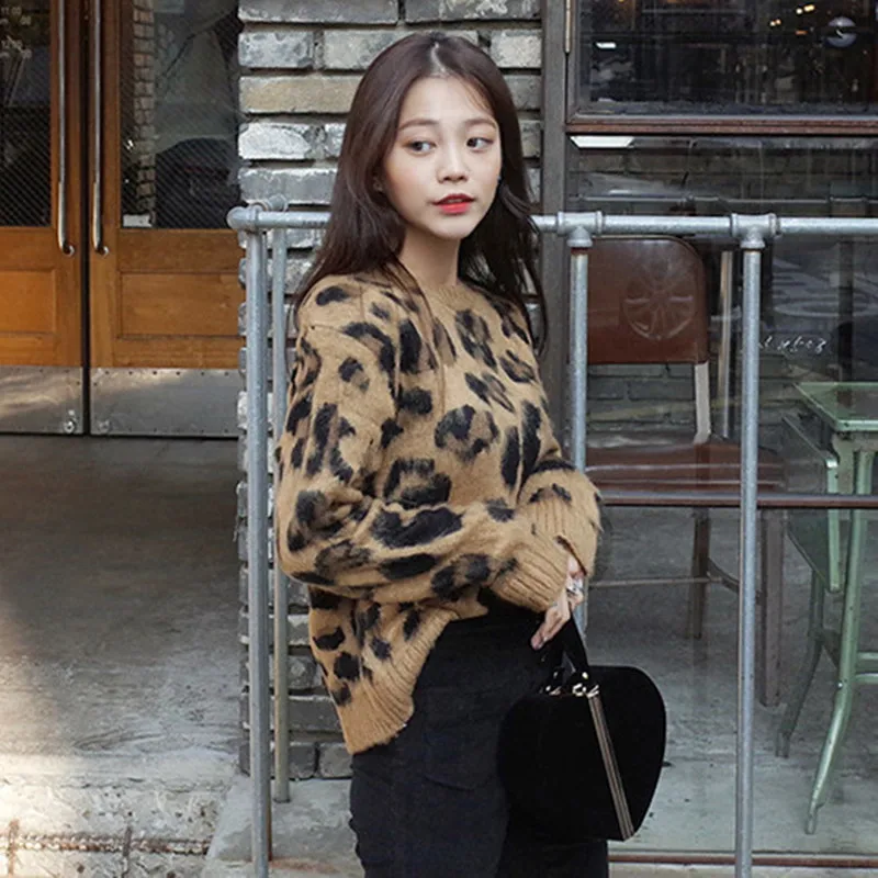 Новинка 2018 Зимний вязаный женский свитер из искусственного меха винтажный