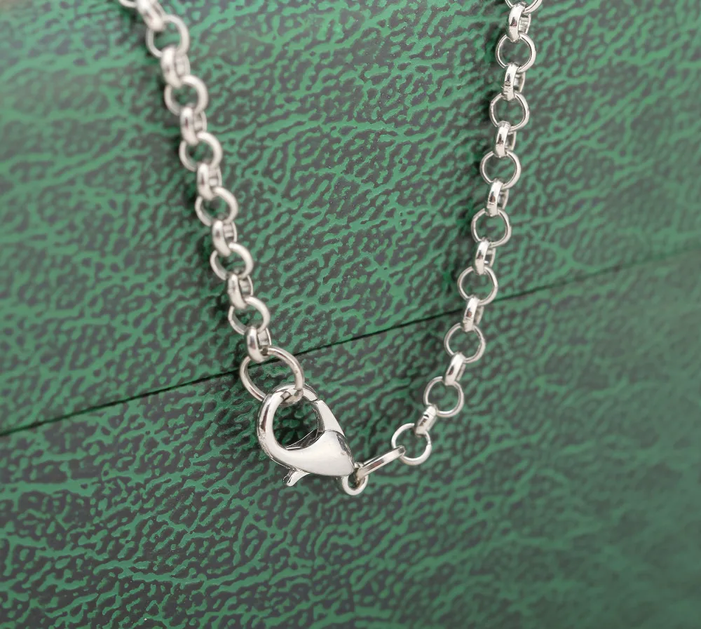 1 шт. простое посеребренное ожерелье-цепочка с двойной бесконечностью вечное