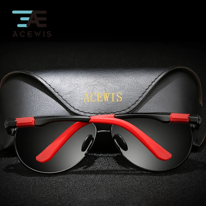 ACEWIS Ретро стиль солнцезащитные очки поляризационные мужские винтажные