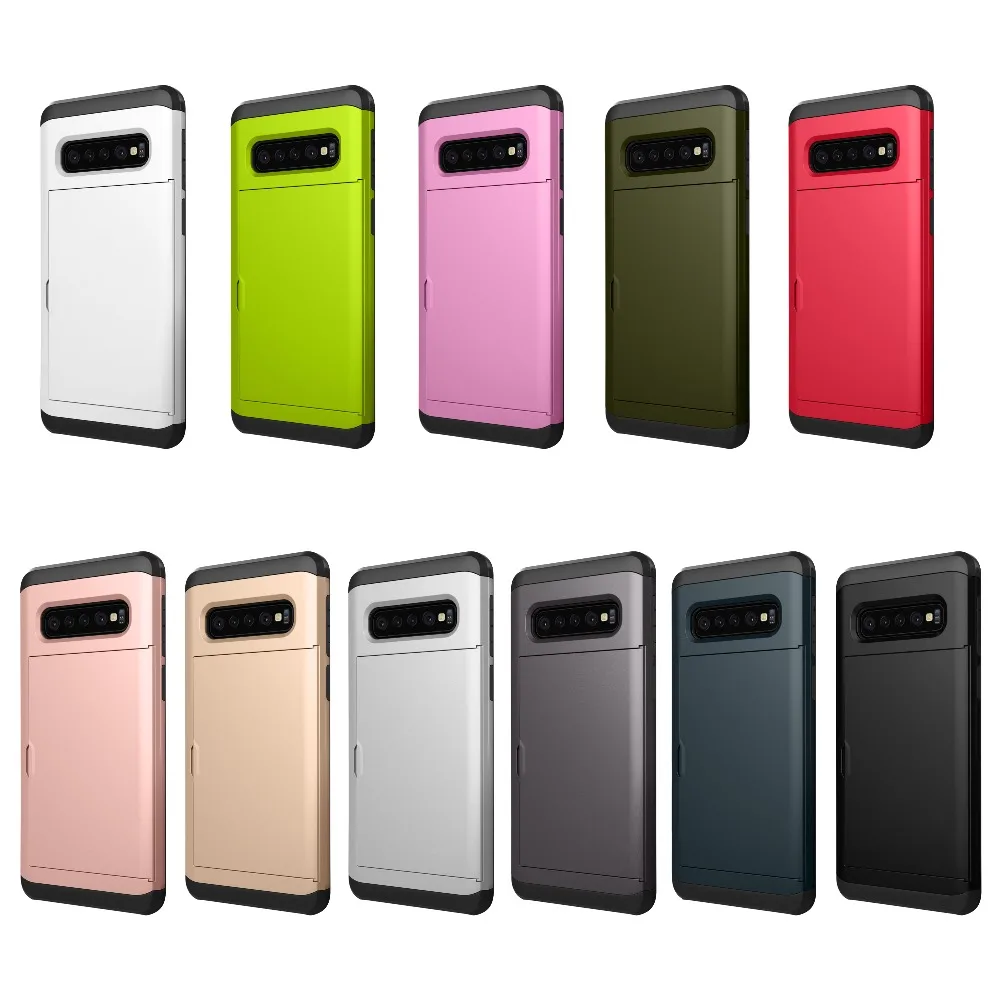 Гибридный защитный чехол-накладка для Galaxy S4 S5 S6 S7 Edge S8 S9 S10 Plus Note 8 Чехол-держатель