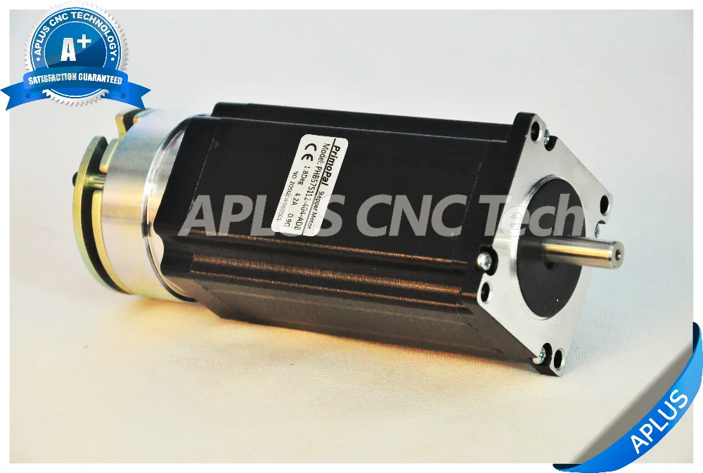 Шаговый двигатель NEMA 23 с тормозом 396oz in 112 мм 1 8 А градусов 4 провода|stepper motor