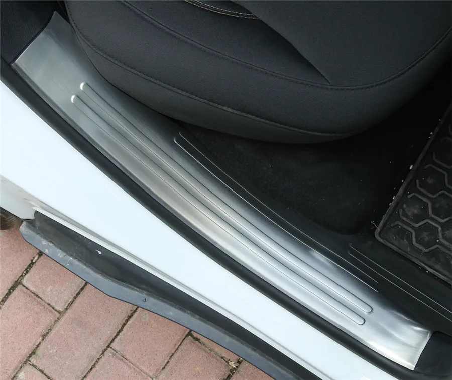 Для Jeep Compass 17 + нержавеющая сталь 4 шт. встроенный в дверь автомобиля порог
