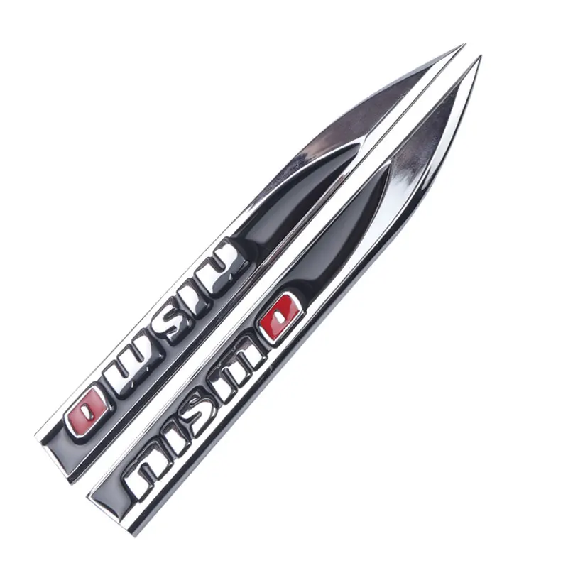 1 пара автомобильный Стайлинг Nismo Эмблема автомобильное крыло боковая наклейка