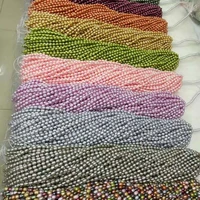 wholesale 100 strands 5 6mm mix rice freshwater pearl can customized