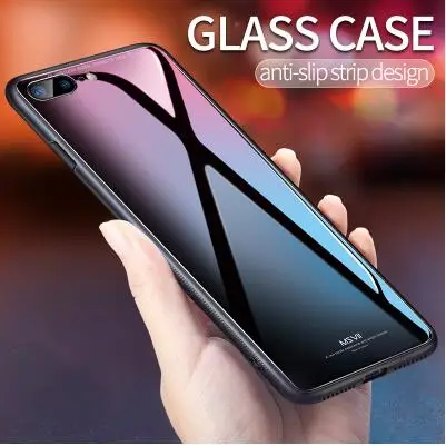 Msvii закаленное Стекло Телефон чехол для iphone 7 plus 0 2 мм защитный X 8 6 S плюс мягкая TPU