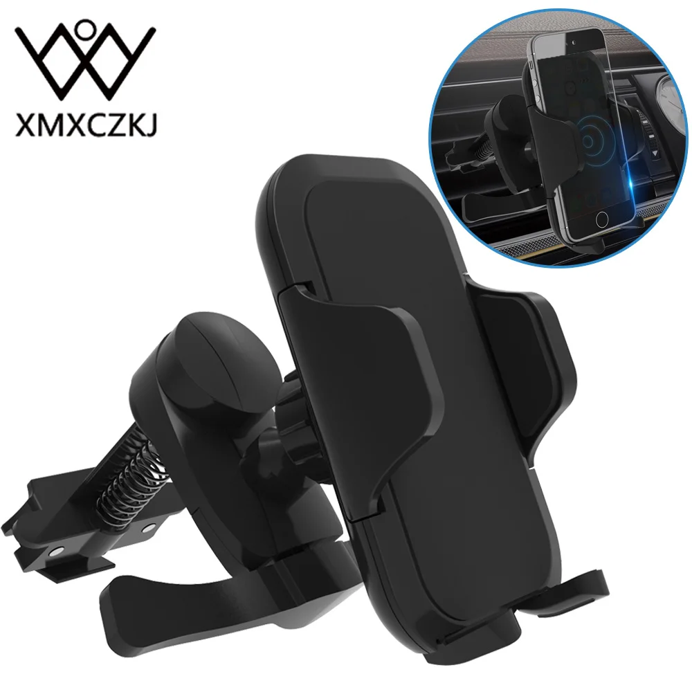 XMXCZKJ автомобильный вентиляционный держатель для мобильного телефона автоматический держатель для замка для iPhone 360 Вращение смартфон Зажим Автомобильный держатель для телефона Подставка