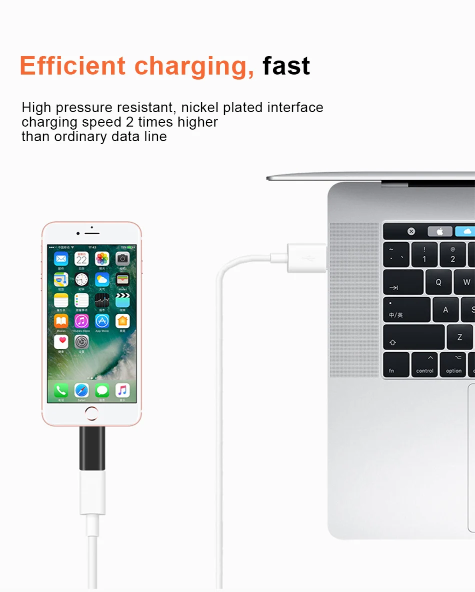 ACCEZZ 5 шт. OTG USB адаптер для iPhone освещение микро USB шнур конвертер для Apple X XR Plus Быстрая Зарядка синхронизация данных адаптер