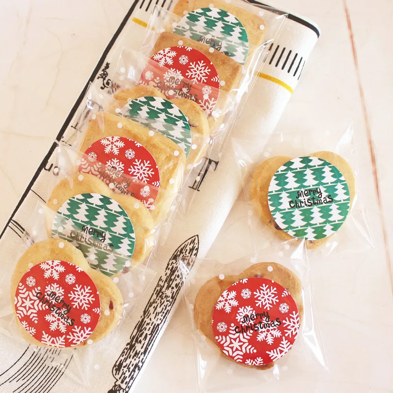 35mm Merry Christmas baking biscuit decoration stickers, 360 pcs/lot, Item No. FE27