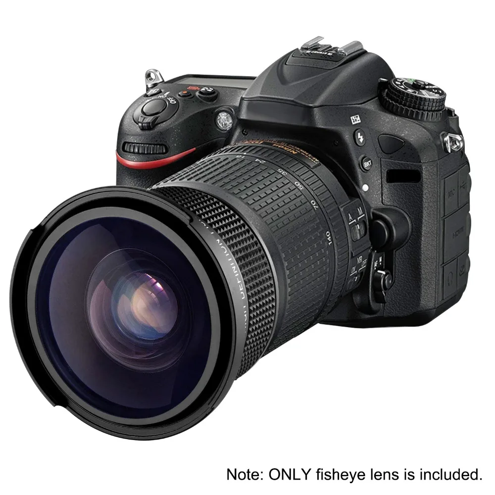 Широкоугольный объектив Neewer 55 мм 0 35x рыбий глаз для Nikon D3400 D5600 Sony A99II A99 A77II A77 A68 A58 A57