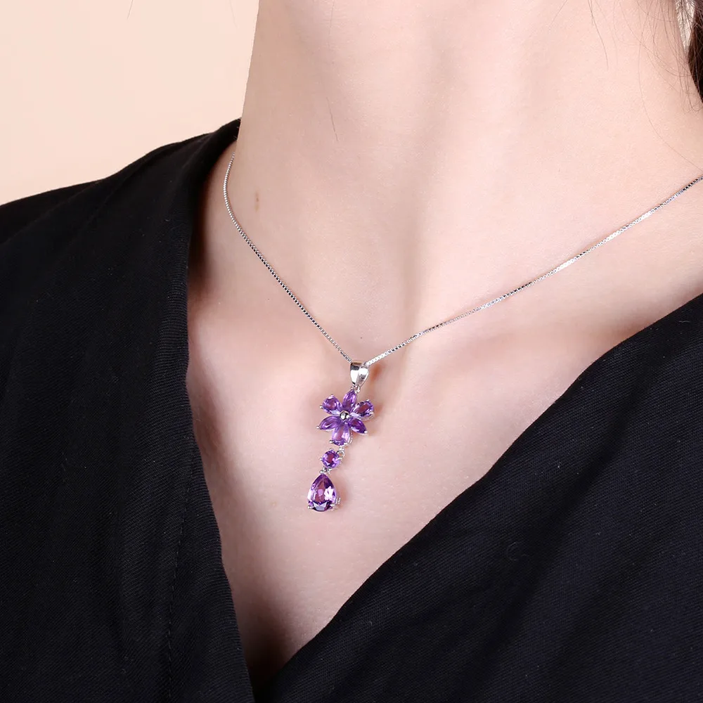 Балет из драгоценного камня 3 77ct натуральный аметистовый драгоченный камень