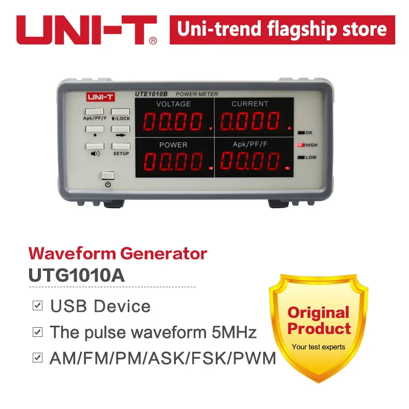 UNI-T UTG1010A оригинальная функция/генератор сигналов произвольной формы/одноканальный/10 МГц полоса пропускания канала/125 мс/с частота дискретизации