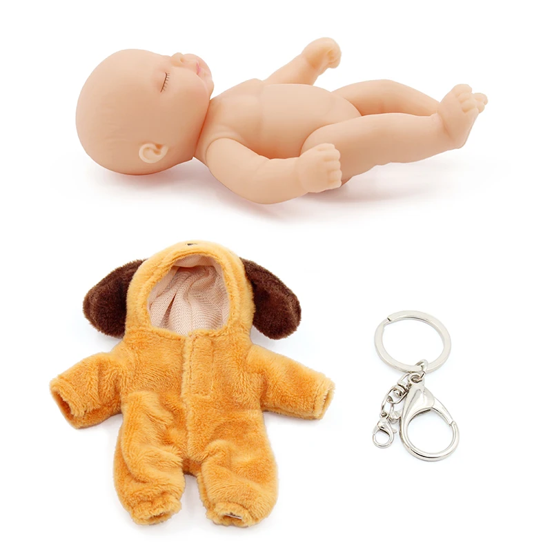kawaii lifelike baby dolls plush Bjd bebe reborn toys key Pendant toy for children girls Christmas gift pvc kids | Игрушки и хобби