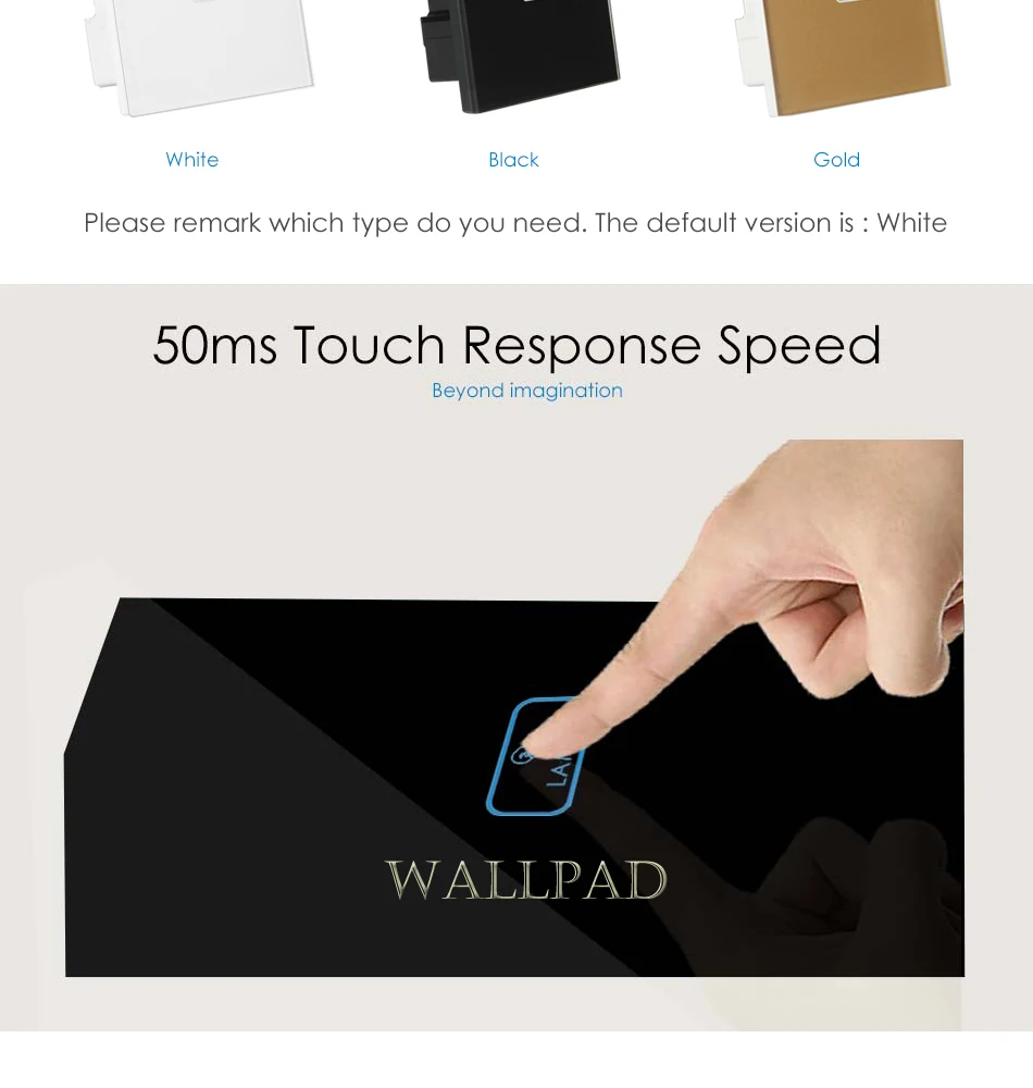Беспроводной Android/IOS wifi 4 банды Swith Wallpad черный хрустальный стеклянный переключатель светодиодный wifi 4 банда пульт дистанционного управления сенсорный светильник переключатель