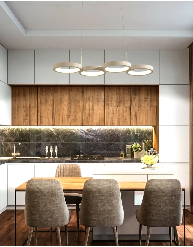 Многоцветная акриловая силиконовая лампа Alu современные круглые светодиодные