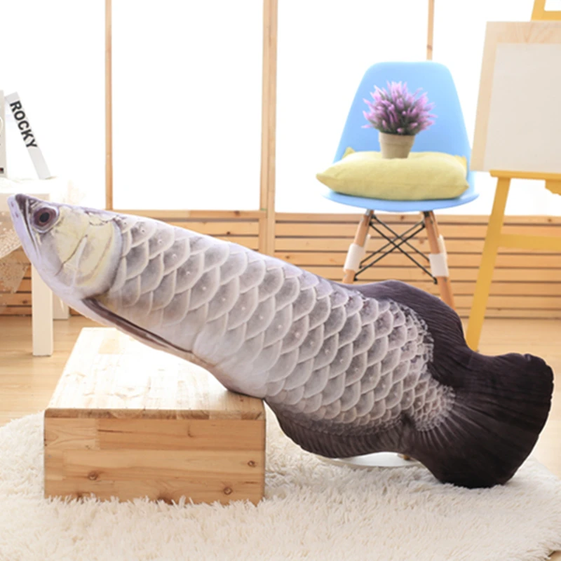 1 шт. Золотая плюшевая рыба Arowana Мультяшные плюшевые игрушки мягкие животные