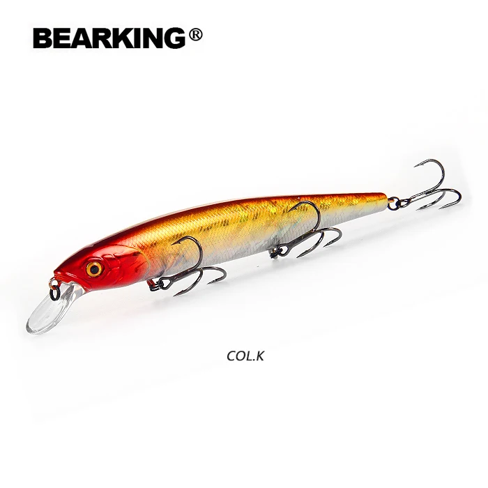 K BEARKING совершенное действие 19 цветов для искусственные рыболовные приманки 128 мм 23 г приостановление гольян воблеры crankbait - Цвет: K