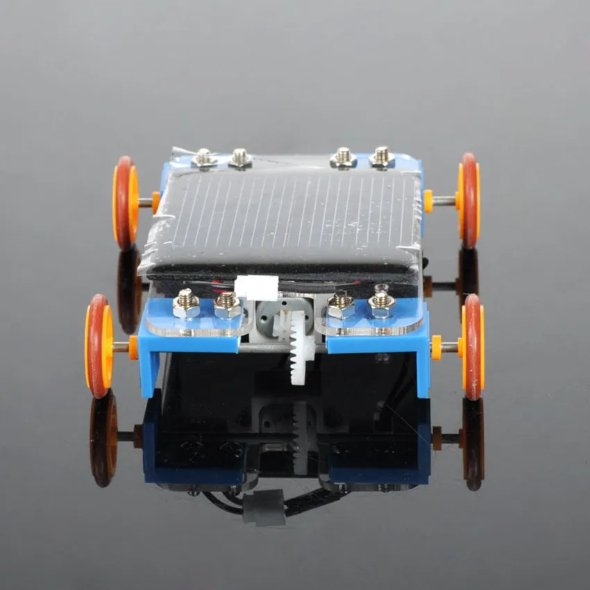 Cnikesin DIY Kit образования Солнечной Мощность Игрушечные лошадки автомобилей желтый