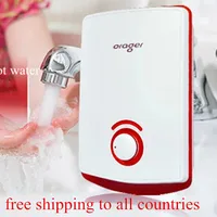 Electric kitchen water heater tap without Tank Instantaneous Hot Flowing Bathroom Sink Wash Basin faucet Geyser Heating Shower