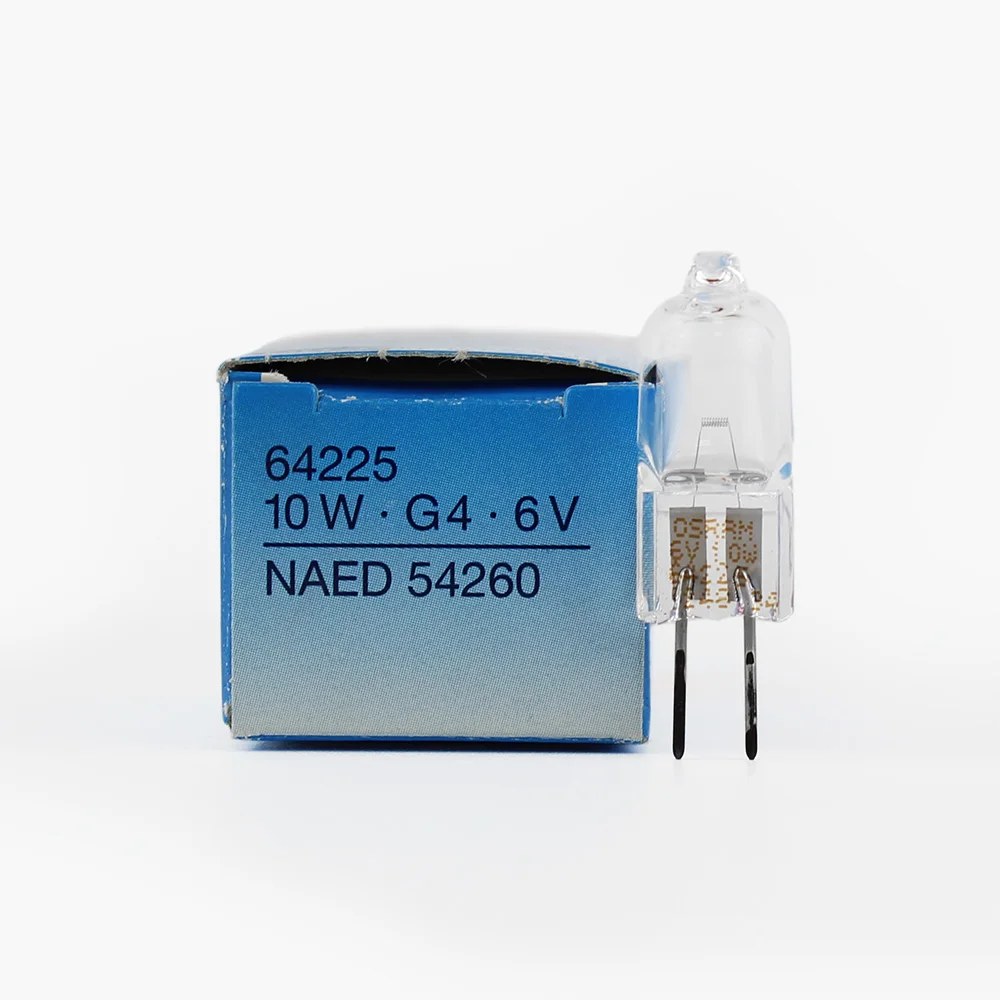 Оригинал германия JC 6V20W G4 ESB галогенная лампа 6V 20W 2 pins капсульный микроскоп