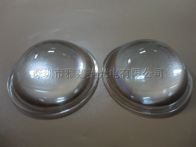 Мощные светодиодные стеклянные линзы диаметром 52 5 мм плоские выпуклые