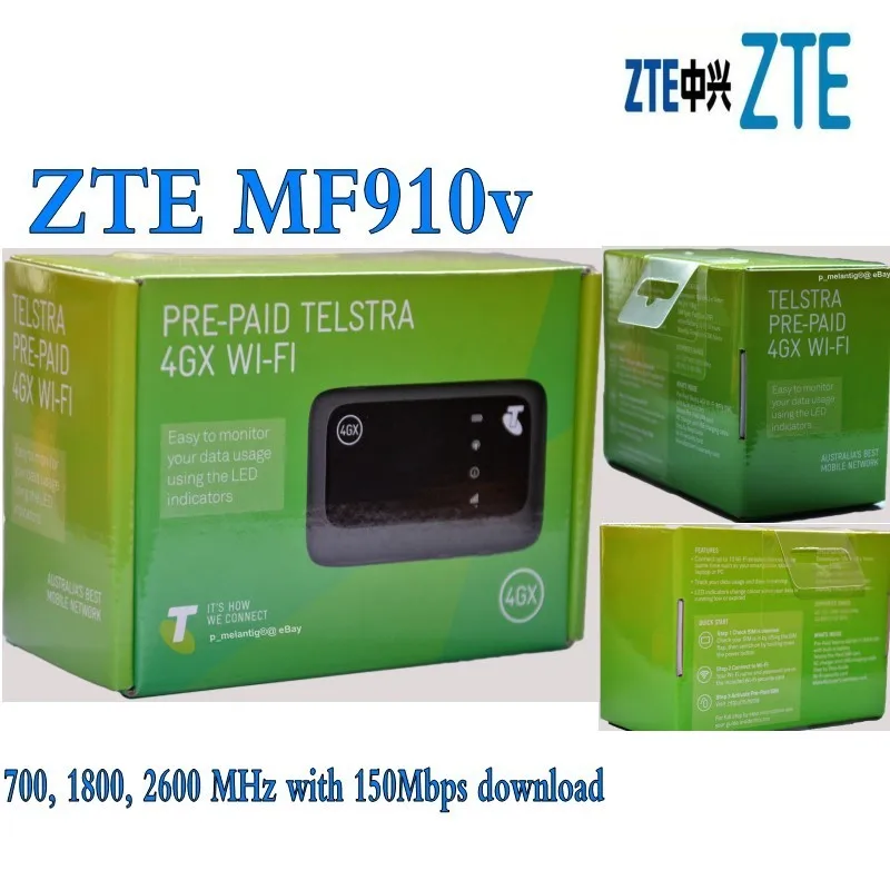 ZTE MF910V 4G LTE мобильный телефон Wi Fi Беспроводной Карманный хот спот роутер модем