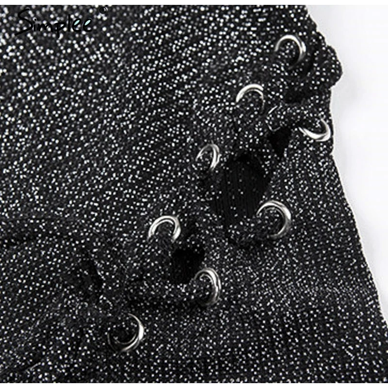 Женское осеннее короткое платье Simplee пикантное трикотажное облегающее вечернее