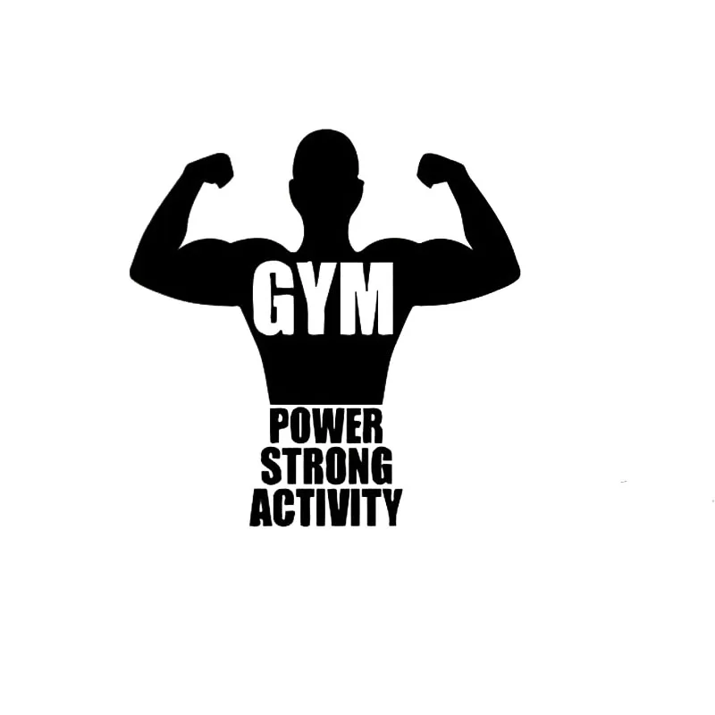 

Sports Gym Wall Stickers Fitness Power Strong Wall Decals Home Decor Living Room Decoration Bedroom Decal