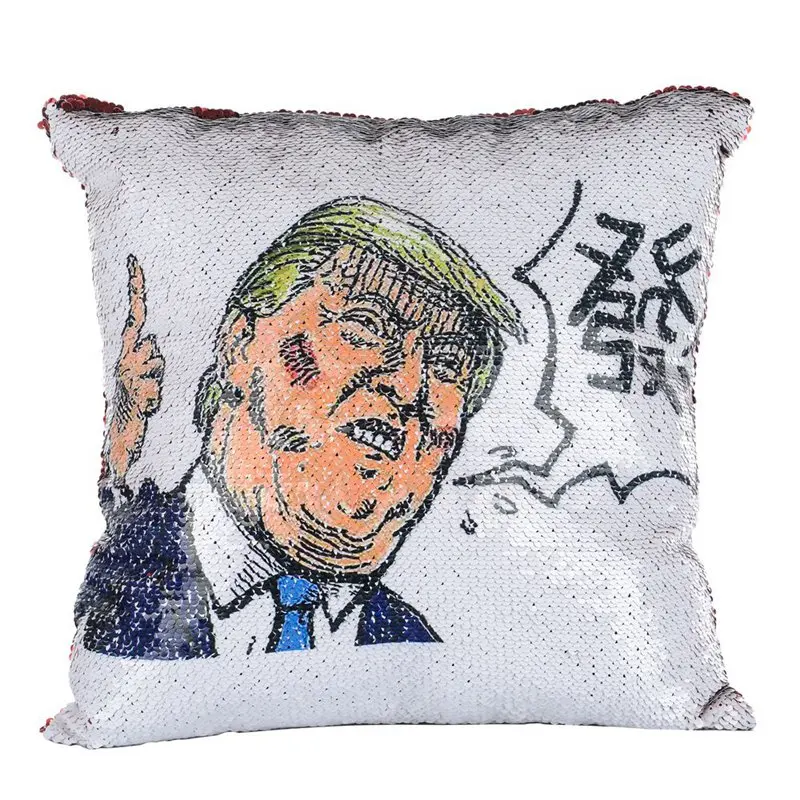 5 Мода супер Сияющий Трамп Реверсивный меняющий цвет чехол для подушки волшебный Николя клетка чехол для подушки с Подушка с блестками чехол - Цвет: 5