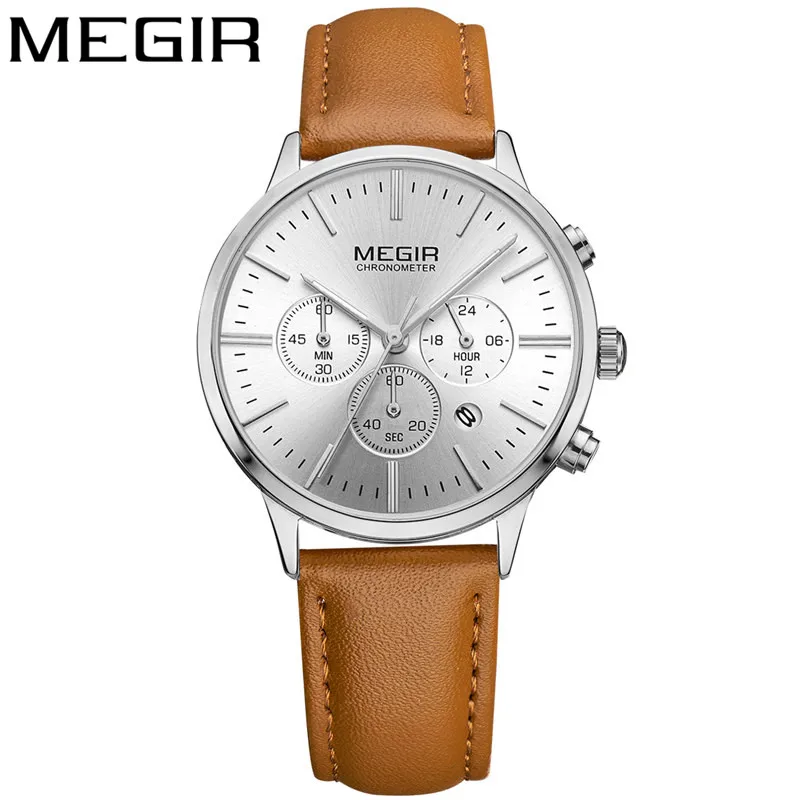 ME2011WL04 no box MEGIR, женские часы, водонепроницаемые, Лидирующий бренд, Роскошный хронограф, женские наручные часы, нержавеющая сталь, классический браслет, женские часы, 2011 - Цвет: ME2011WL04 no box