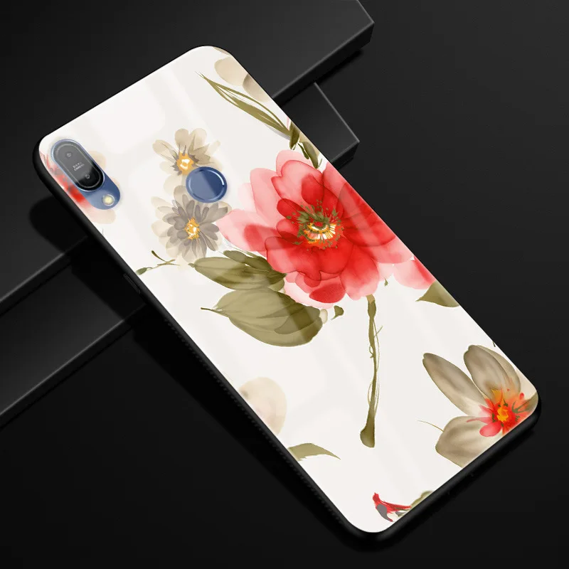 23 Для ASUS Zenfone Max Pro M1 ZB601KL ZB602KL чехол X00TD стеклянный силиконовый бампер Чехол Жесткий PC стекло задняя крышка ZB601KL чехол для телефона s - Цвет: 23