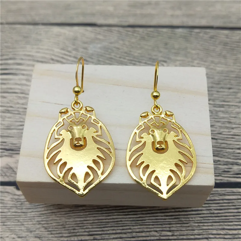 

New Rough Collie Drop Earrings Trendy Style Rough Collie Dangle Earrings Fashion Pet Dog Earrings Women Jewellery