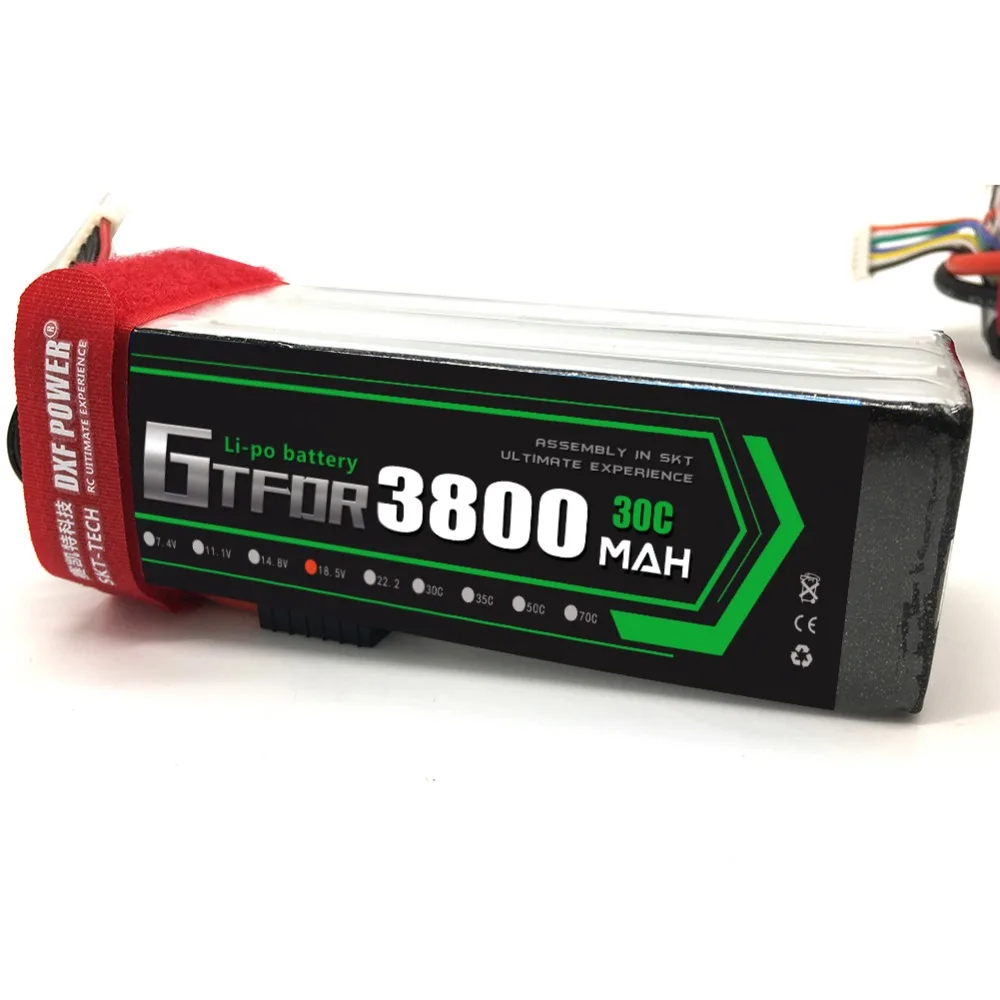 GTFDR 5S 18 5 v 3800mAh 30C Lipo батарея RC Вертолет Лодка Дрон самолет автомобиль Li Ion батареи