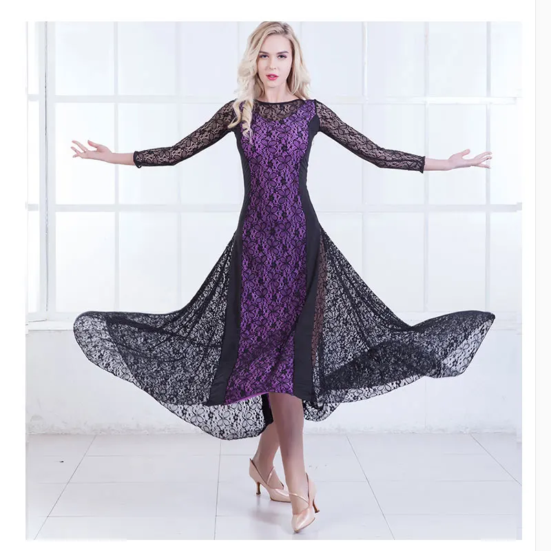 Сексуальное черное кружевное платье с коротким рукавом