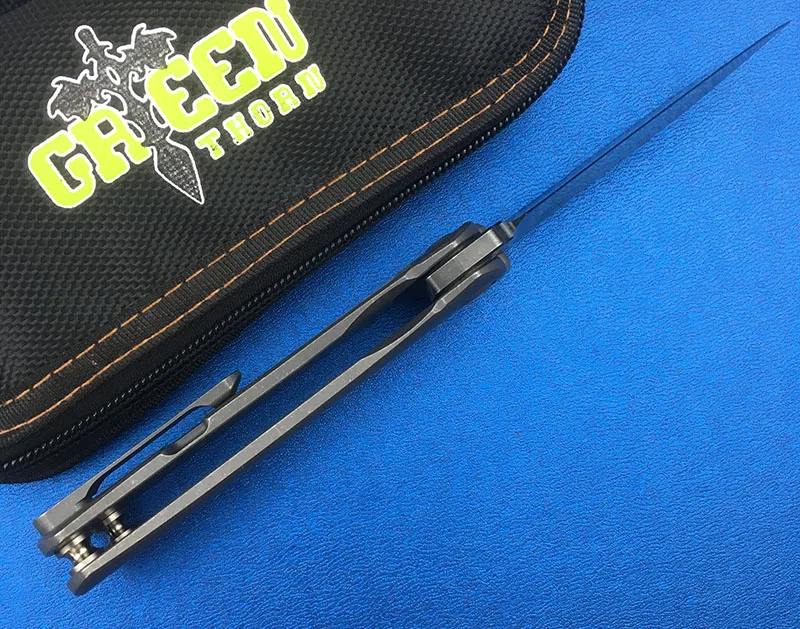 Green thorn SBSF M390 стальное лезвие Nudist TC4 титановая рукоятка карманный складной нож для