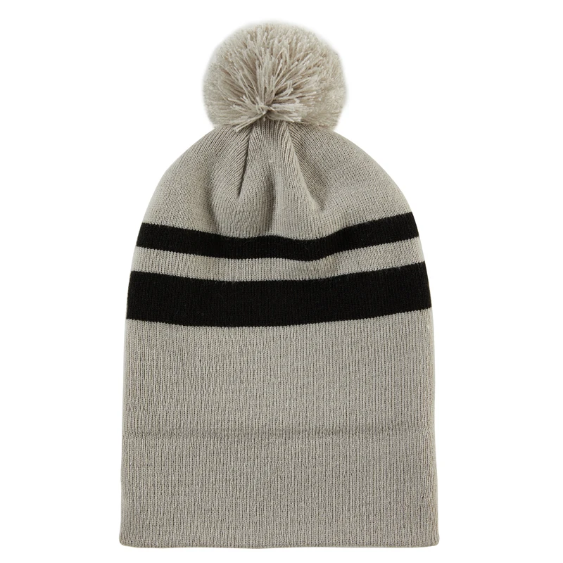Beanie Зимние трикотажные шапки женские шапочки двойная плетеная теплая шапка для девочек осень Woobies шапочки с помпоном Gorro
