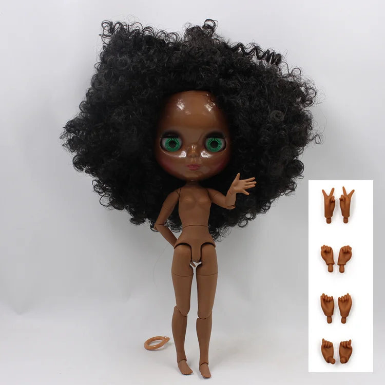 si dai super dark Фабрика fortune days blyth кукла супер черный тон кожи темная кожа черные волосы суставы тела 1/6 30 см BL9103 - Цвет: si dai super dark