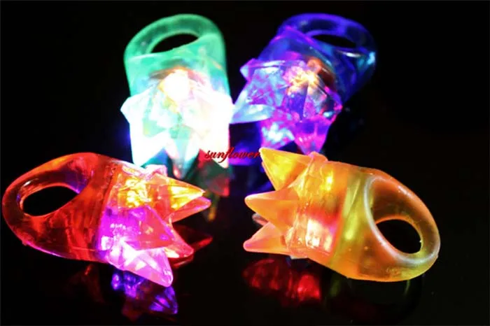 

40PC Crown Blinking LED Light Up Jelly Finger Rings Party Glow Rings Party Gift Decoration home decor birthday