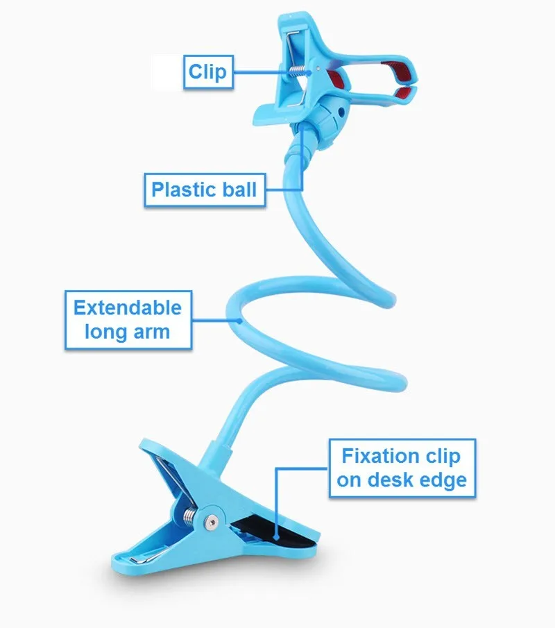 Вращающийся на 360 градусов Универсальный гибкий ленивый кронштейн держатель для
