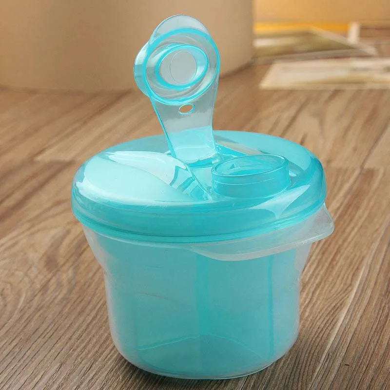 Newly Portable Baby Milk Box Feeding Powder Dispenser Container Three Lattice Compartment Infant Food Storage | Дом и сад