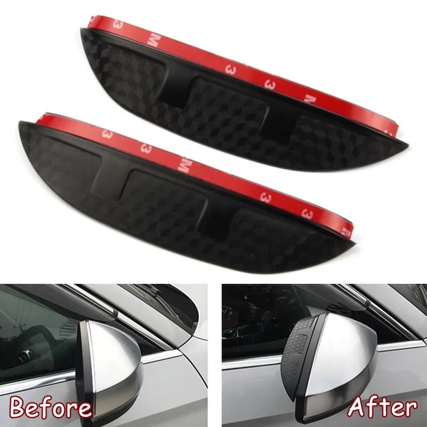 For Toyota CHR C-HR 2016 2017 2018 Car Rearview Mirror Eyebrow Rain Shield Board Sun Visor Shade Cover Trim Exterior Accessory | Автомобили