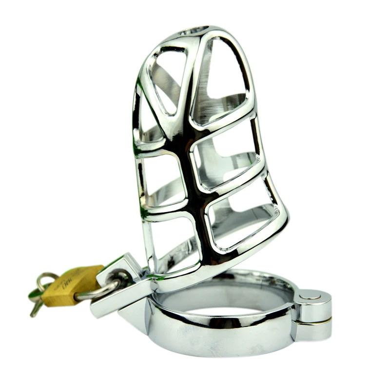 DOMI мужской банан из нержавеющей стали клетка целомудрия устройство для фиксации