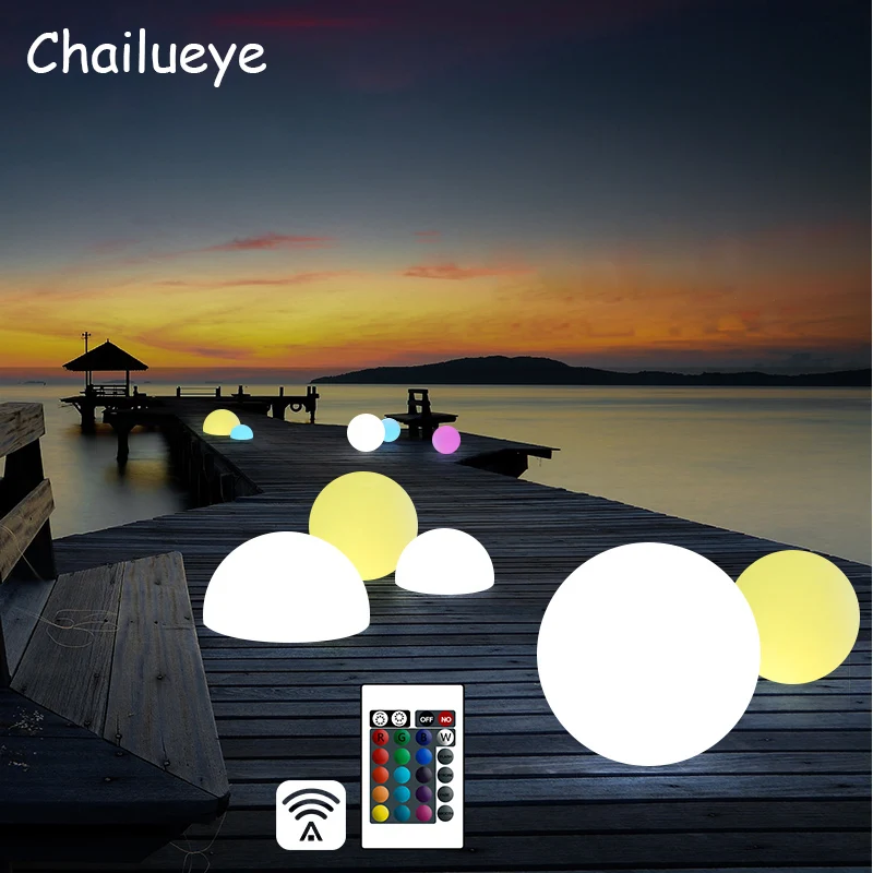 

Waterproof Remote Control LED Bright Garden Ball Lights Outdoor Lawn Lamp Christmas Holiday Garden Decoration Lighting