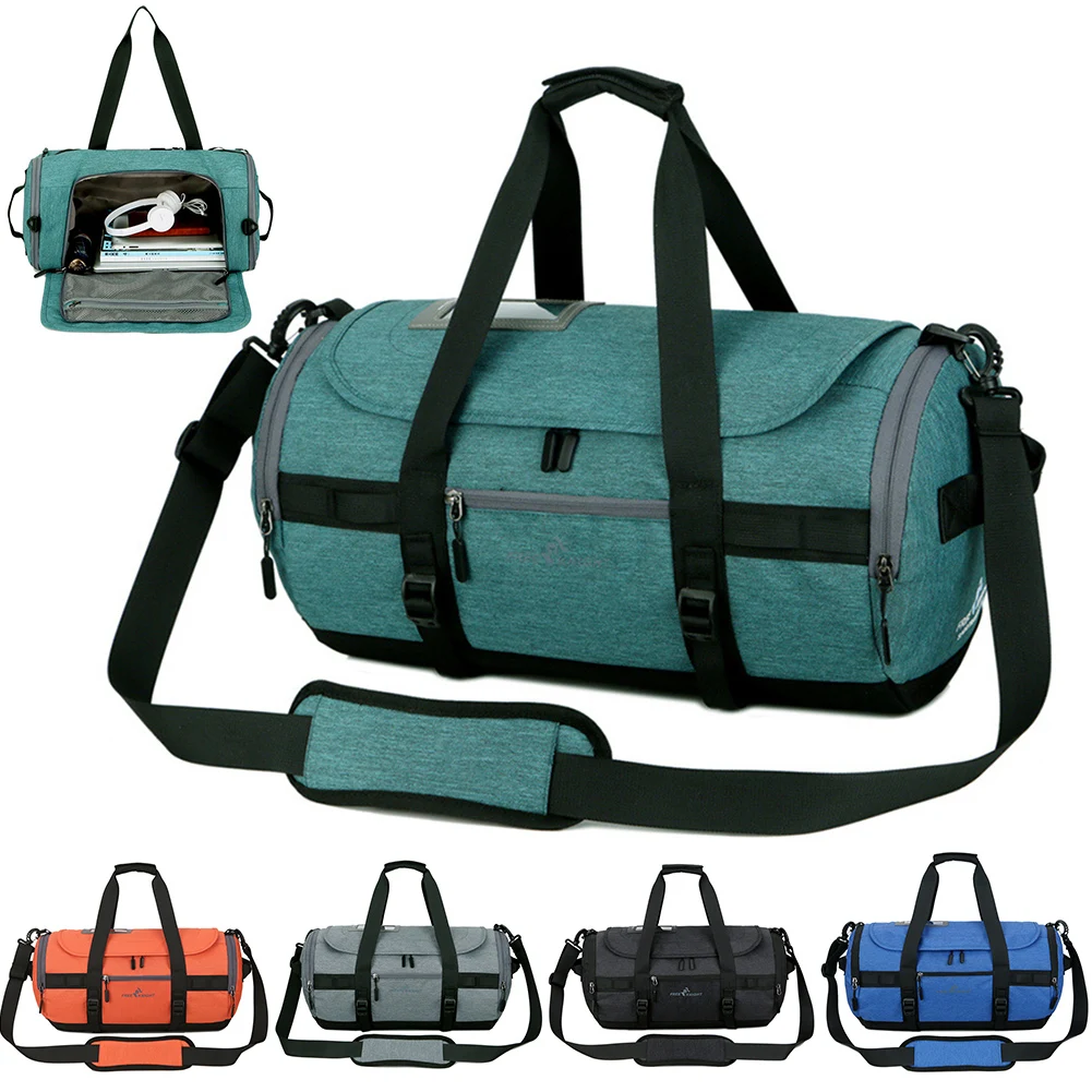 Portable Theft-proof waterproof Travel Sports Bag Gym Cylinder Small Luggage Training Package | Спорт и развлечения